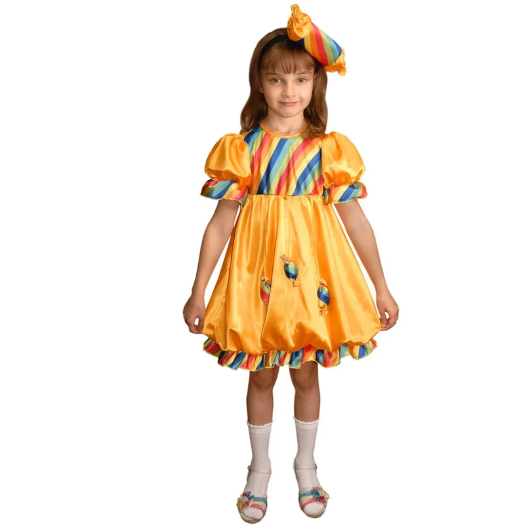 Детский карнавальный костюм для девочек Конфетка - фото 1 - id-p219063477