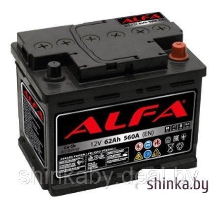 Автомобильный аккумулятор ALFA Hybrid 62 R (62 А·ч) - фото 1 - id-p219063437