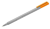 Ручка капиллярная STAEDTLER triplus fineliner 334, 0.3мм,трехгранная,цвет оранжевый,корпус полипропилен