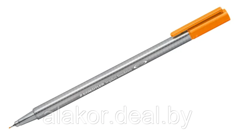 Ручка капиллярная STAEDTLER triplus fineliner 334, 0.3мм,трехгранная,цвет оранжевый,корпус полипропилен - фото 1 - id-p219063888