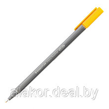 Ручка капиллярная STAEDTLER triplus fineliner 334, 0.3мм,трехгранная,цвет светл.оранж,корпус полипропилен
