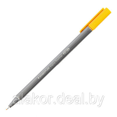 Ручка капиллярная STAEDTLER triplus fineliner 334, 0.3мм,трехгранная,цвет светл.оранж,корпус полипропилен - фото 1 - id-p219064198
