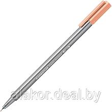 Ручка капиллярная STAEDTLER triplus fineliner 334, 0.3мм,трехгранная,цвет персиковый,корпус полипропилен