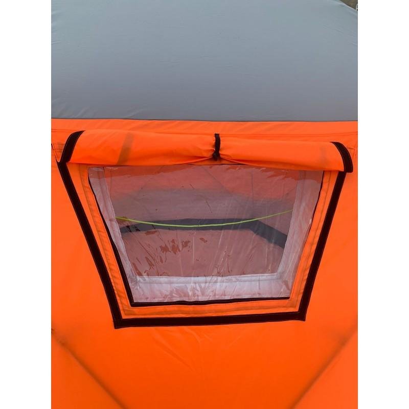 Палатка зимняя куб четырехслойная Mircamping (400х400х240см), мобильная баня, арт. MIR2022 - фото 10 - id-p219064251