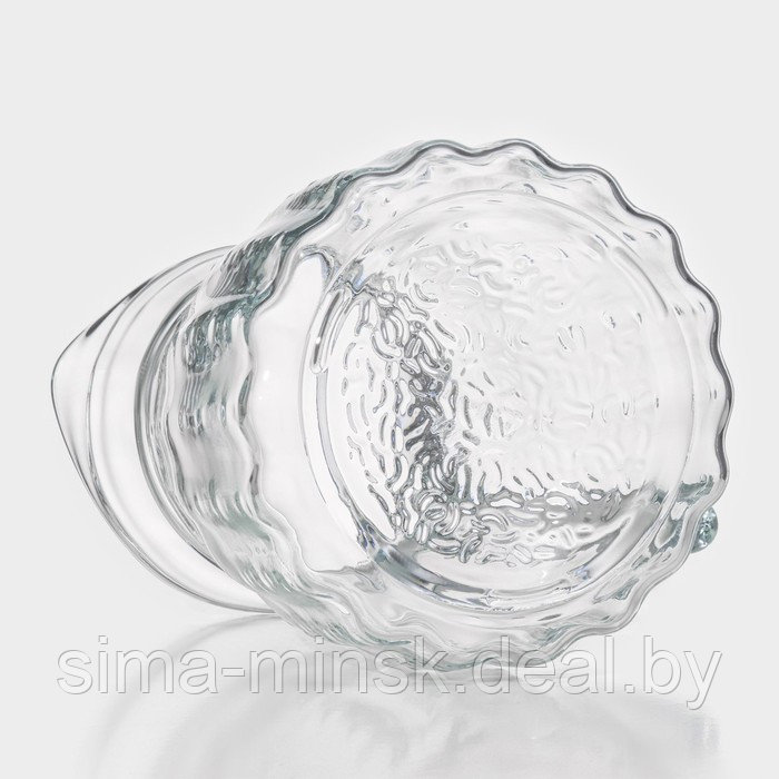 Набор питьевой из стекла «Аква», 5 предметов: кувшин 1,2 л, 4 кружки 285 мл, цвет прозрачный - фото 7 - id-p219064523