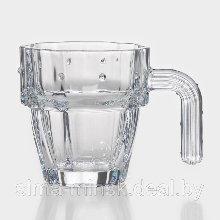 Набор питьевой из стекла «Аква», 5 предметов: кувшин 1,2 л, 4 кружки 285 мл, цвет прозрачный - фото 8 - id-p219064523