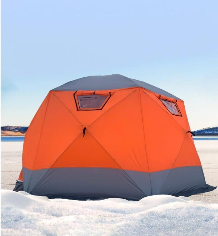 Четырехслойная палатка-куб мобильная баня Mircamping 2022 (400*400*240 см)