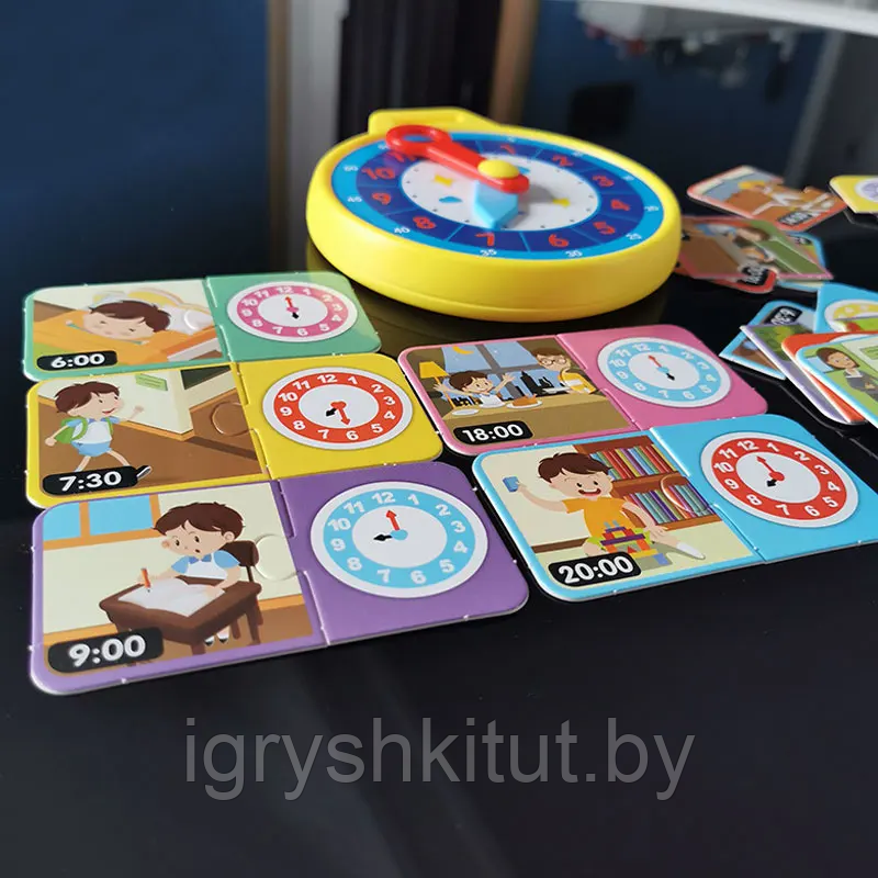 Обучающая игра для детей "Часы с карточками" - фото 3 - id-p219065715