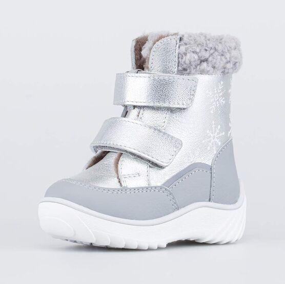 Зимние ботинки из натуральной кожи Снежинки арт. 152260-58 (р-ры 22) - фото 1 - id-p219065760