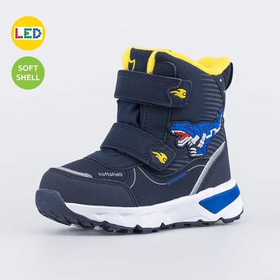 Мембранные ботинки с LED Робозавр арт. 254801-43 (р-ры 22) - фото 1 - id-p219065766