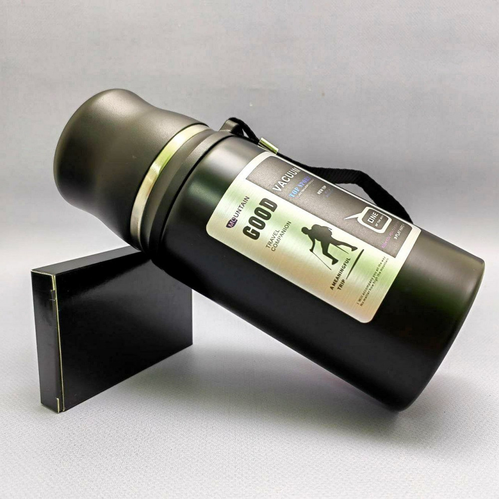 Термос вакуумный 600 мл. Vacuum Cup из нержавеющей стали, чашка, клапан - фото 7 - id-p215122401