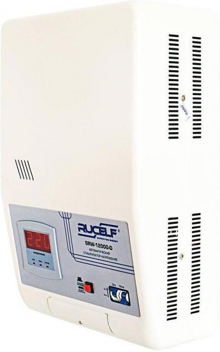 Стабилизатор напряжения RUCELF SRW-12000-D, 9.6кВт белый - фото 1 - id-p219048838