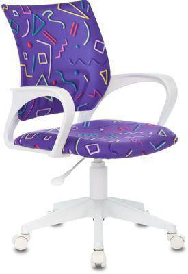 Кресло детское Бюрократ BUROKIDS 1 W, на колесиках, ткань, фиолетовый [burokids 1 w-stickvi] - фото 1 - id-p218439078