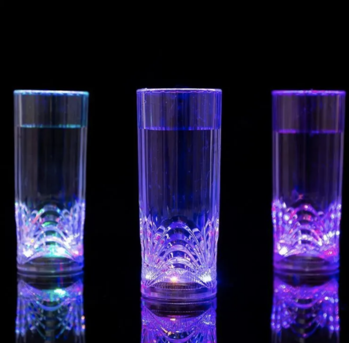 Светящийся стакан с цветной Led подсветкой дна COLOR CUP - фото 5 - id-p219066740
