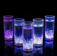 Светящийся стакан с цветной Led подсветкой дна COLOR CUP