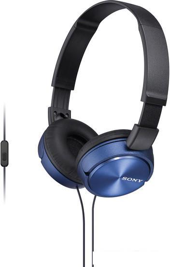 Наушники с микрофоном Sony MDR-ZX310AP (синий) - фото 1 - id-p219017309