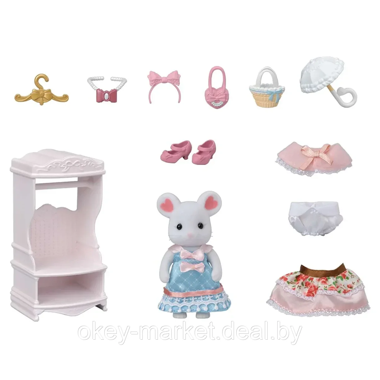 Набор Sylvanian Families Зефирная мышка модница и ее гардероб 5540 - фото 2 - id-p219066860