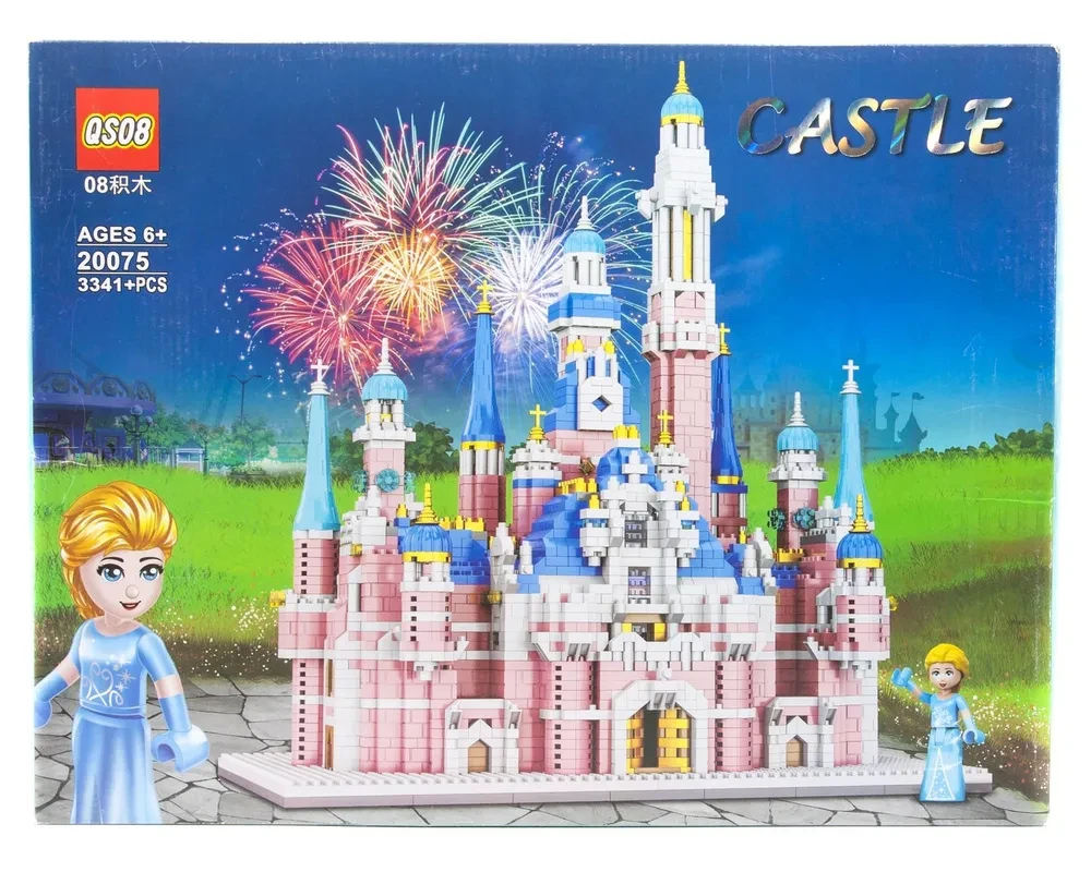 Конструктор Castle "Сказочный замок QSOB 20075 3341 дет., для девочки mini blocks - фото 1 - id-p219066862