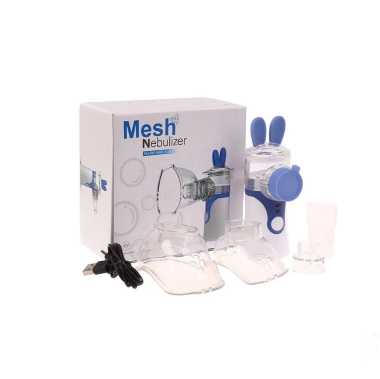 Компактный бесшумный ультразвуковой USB MESH Nebulizer ингалятор с насадками для детей и взрослых - фото 10 - id-p219069177
