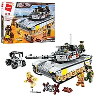 Конструктор  Брик Brik 1721 "Военный танк", 482 детали, аналог Lego, лего