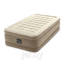 Надувная кровать TWIN ULTRA PLUSH 99х191х46 см INTEX 64426NP, фото 3
