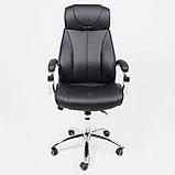 Кресло для руководителя AksHome "Legran", экокожа, хром, черный, фото 2