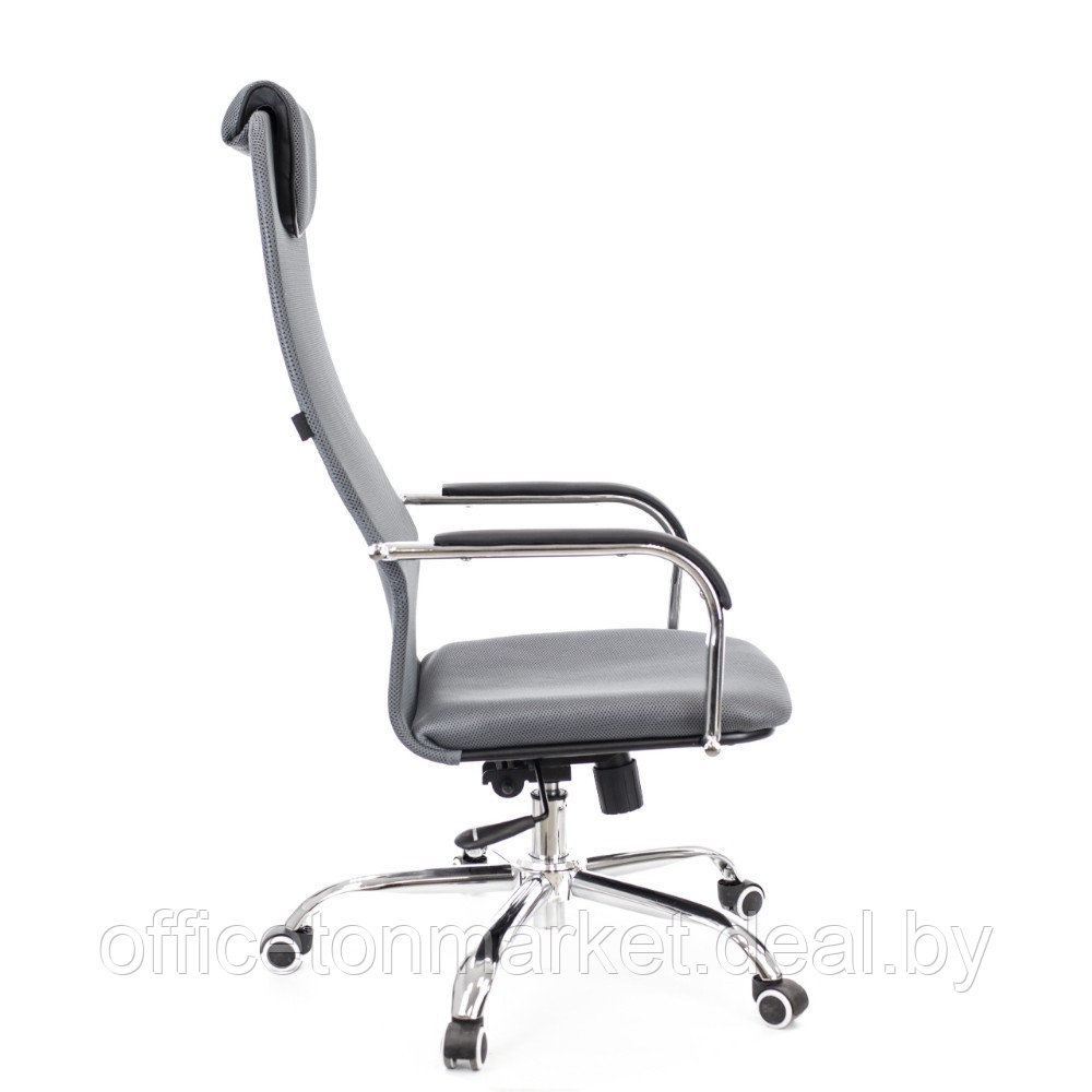 Кресло для руководителя EVERPROF "EP-708", ткань, сетка, металл, серый - фото 3 - id-p219066676