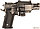 Модель пистолета Браунинг Browning с кобурой Galaxy G.20+ страйкбольный металлический 6мм, фото 3