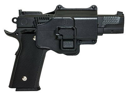 Модель пистолета Браунинг Browning с кобурой Galaxy G.20+ страйкбольный металлический 6мм - фото 5 - id-p219072363
