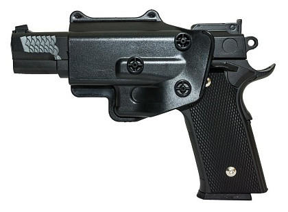 Модель пистолета Браунинг Browning с кобурой Galaxy G.20+ страйкбольный металлический 6мм - фото 6 - id-p219072363