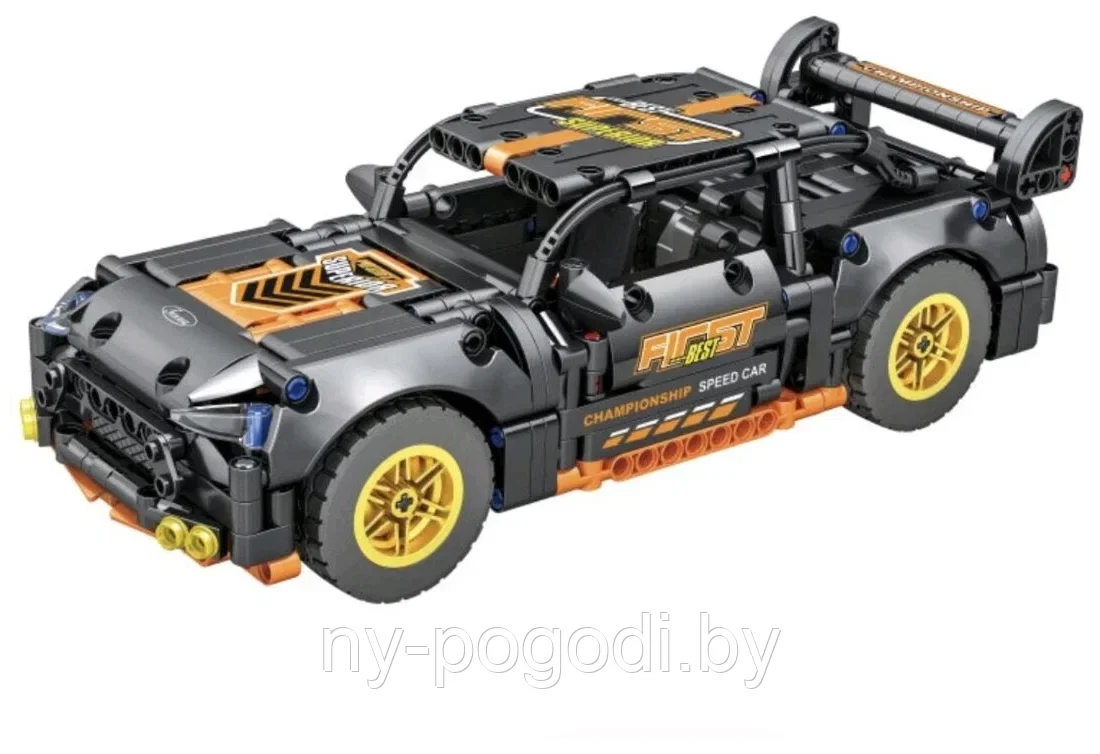 Конструктор Техник Technic 8203 Гоночная спортивная машина Нисан Nissan GTR 681 деталь 28 см инерция - фото 7 - id-p219074725