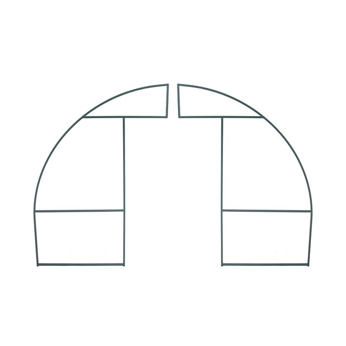 Каркас теплицы, 8 × 3 × 2 м, шаг 1 м, профиль 20 × 20 мм, толщина металла 1 мм, без поликарбоната, - фото 2 - id-p219074685