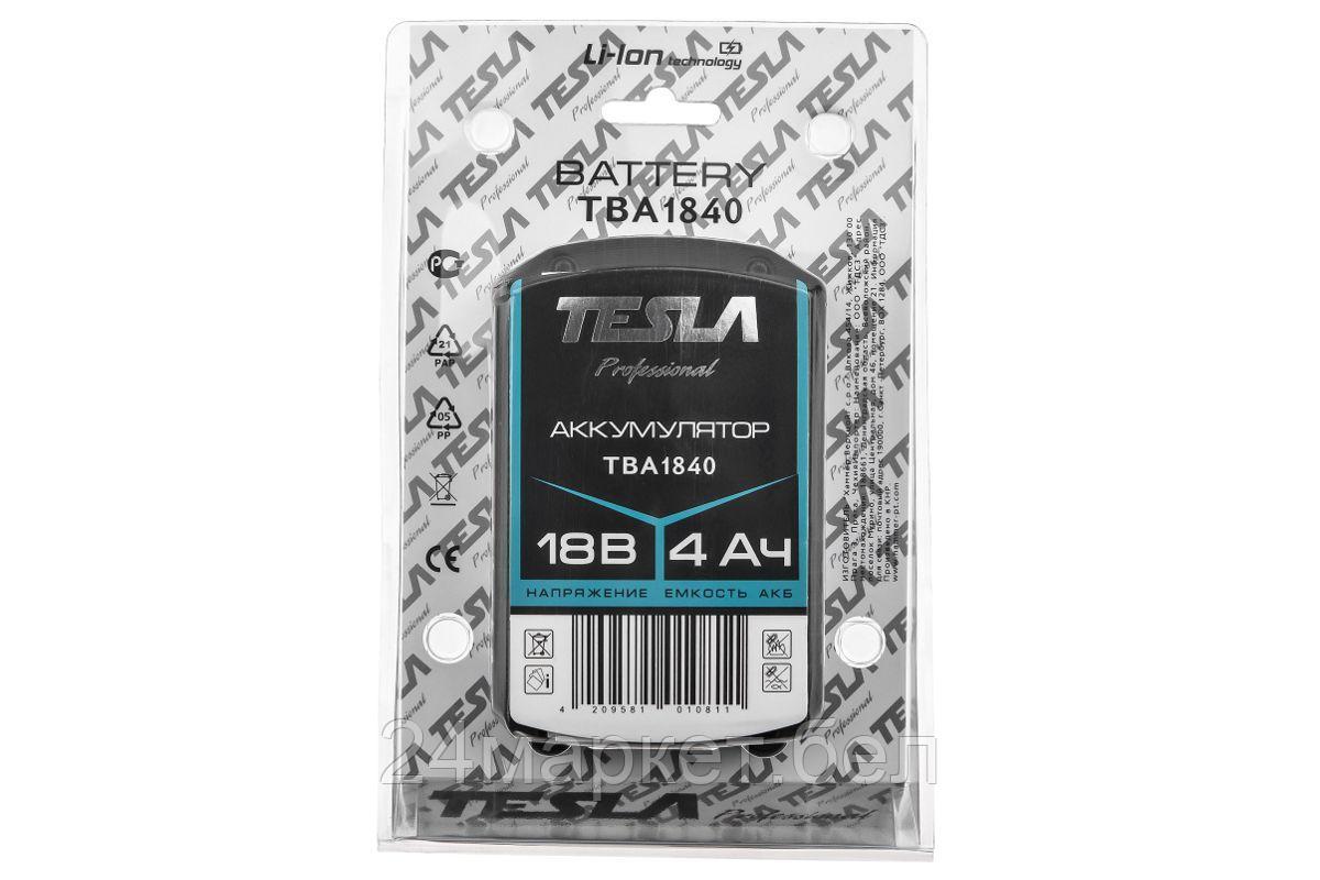 Tesla Аккумулятор TESLA TBA1840 18.0В 4.0Ач 597902 - фото 8 - id-p219052477