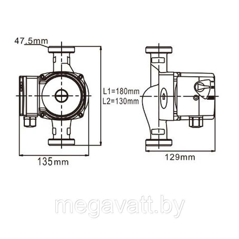 Циркуляционный насос IBO OHI 32-80/180 - фото 3 - id-p219073032