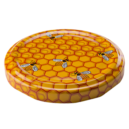 Крышка металлическая ТО (58) Пчелка соты, фото 2