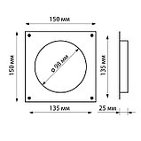 Фланец "КосмоВент" ЛФ100, выход d=100 мм, присоединительный, квадратный, фото 5