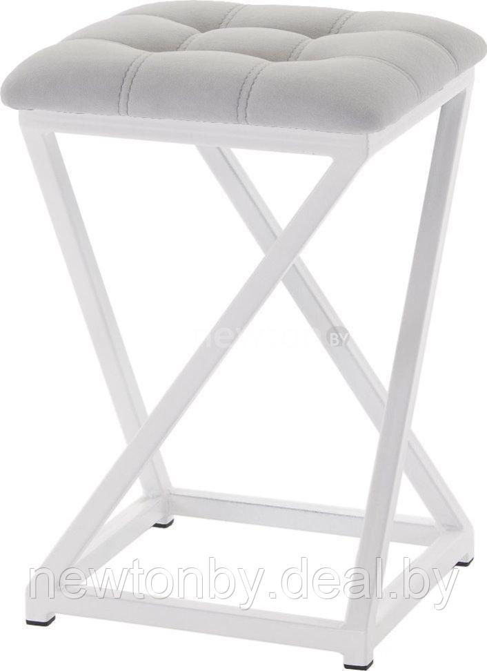Табурет AMC Comfort 8.6.6 (ткань, серый/белый) - фото 1 - id-p219071702