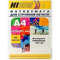 Hi-Black A200402U Фотобумага глянцевая односторонняя (Hi-image paper) A4, 210 г/м, 100 л. (H210-A4-100)