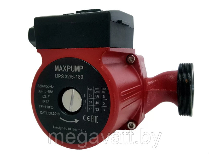 Циркуляционный насос MAXPUMP UPS 25/6-180 - фото 2 - id-p219073183