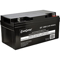 Аккумуляторная батарея ExeGate DT 1265 (12V 65Ah, под болт М6) EX282980RUS