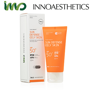 Солнцезащитный крем СПФ 50 для жирной кожи Innoaesthetics Inno-Derma Sunblock SPF 50 for oily skin