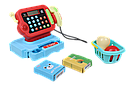 Кассовый аппарат детский LT8801-5C , продукты, корзина, калькулятор, сканер, откр.касса, деньги, м, фото 2
