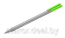 Ручка капиллярная STAEDTLER triplus fineliner 334, 0.3мм,трехгранная,цвет зелён.неон,корпус полипропилен