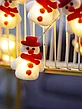 Гирлянда интерьерная новогодняя Снеговики / декор для дома, фото 4