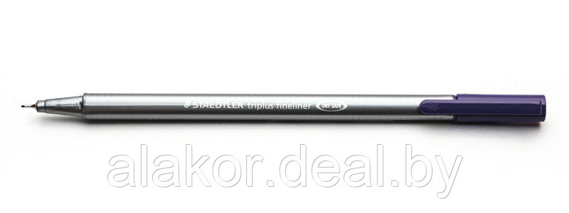 Ручка капиллярная STAEDTLER triplus fineliner 334, 0.3мм,трехгранная,цвет темн.сиреневый, корпус полипропилен - фото 1 - id-p219079475