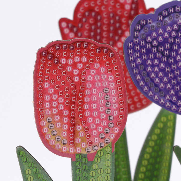 Алмазная вышивка "Тюльпаны" интерьерный декор - фото 3 - id-p219079485