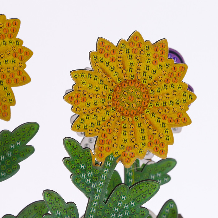 Алмазная вышивка "Цветы с бабочками" интерьерный декор - фото 3 - id-p219079487