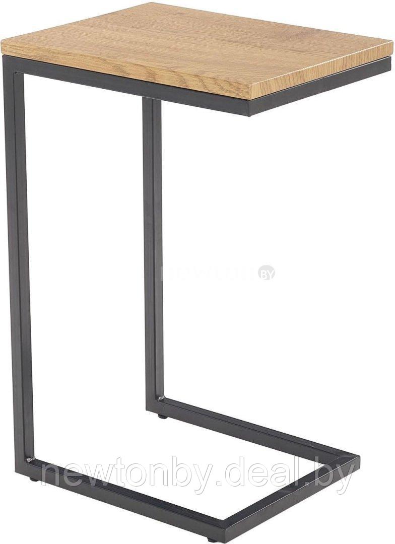 Приставной столик Halmar Nisa (дуб золотой/черный) - фото 1 - id-p189695349