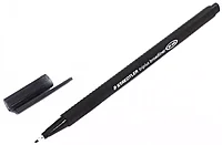 Ручка капиллярная STAEDTLER triplus broadliner 338, 0.8мм,трехгранная,цвет черный, корпус полипропилен