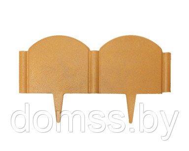 Декоративное ограждение "Волна" 520*300*12 мм полимерпесчаное, горчичный ДОВ-20